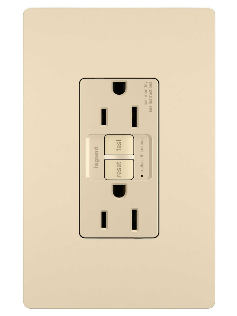 Mayer-DDS-radiant® 15A Duplex Self-Test GFCI Receptacles with SafeLock® Protection, Ivory-1