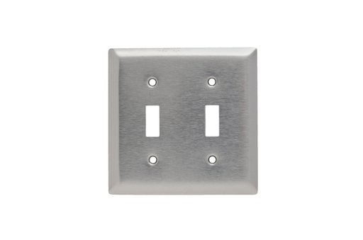 Mayer-DDS-2-Gang 430 Stainless Steel Wall Plate, 2 Toggle Openings-1