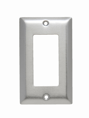 Mayer-DDS-1-Gang 302/304 Stainless Steel Wall Plate, 1 Decorator Opening-1