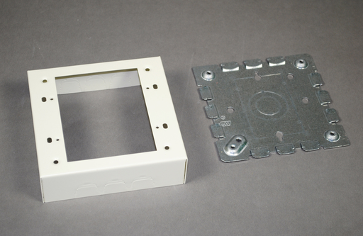 Mayer-DDS-Wiremold 500/700 Series Two-Gang Shallow Switch and Receptacle Box Fitting, Ivory-1