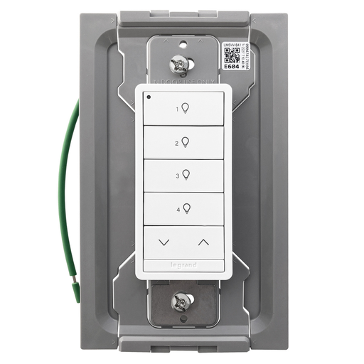 LMSW-641-S-W - DLM Wireless Slim Switch, 4B 1R, White
