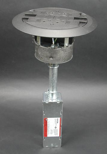 RC4ATCBK - RC4 Multi-Service Poke-Thru Assembly, Black