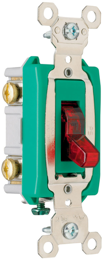Mayer-DDS-Industrial Extra Heavy Duty Specification Grade Switch, Lighted When On, Back and Side Wire, Red-1