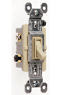 Trademaster® Grounding Toggle Switch, Ivory