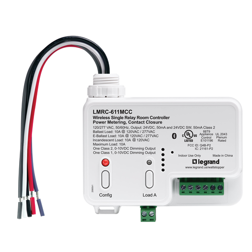 Wireless On/Off/0-10 Volt Dimming Room Controller LMRC-611MCC