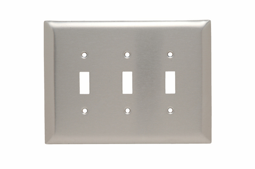 Mayer-DDS-Jumbo 3-Gang 302/304 Stainless Steel Wall Plate, Toggle Switch Openings-1