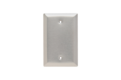 Mayer-DDS-Junior Jumbo 1-Gang 302/304 Stainless Steel Wall Plate, Blank, Box Mounted-1