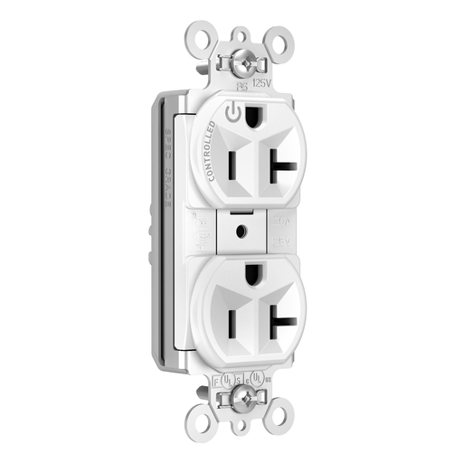 Picture of PT5362SCCHW - Spec-Grade Plug Load Controllable Duplex Receptacle, White, 20A 125V 