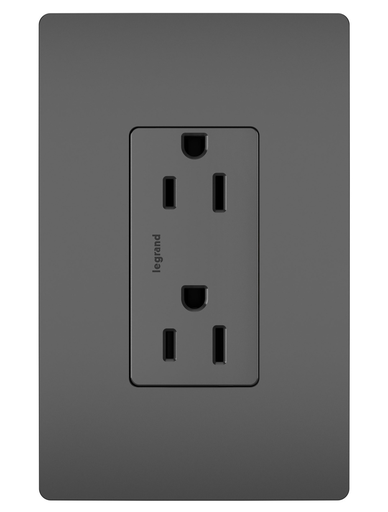 885-TRBK - radiant® Tamper-Resistant Outlet, Black