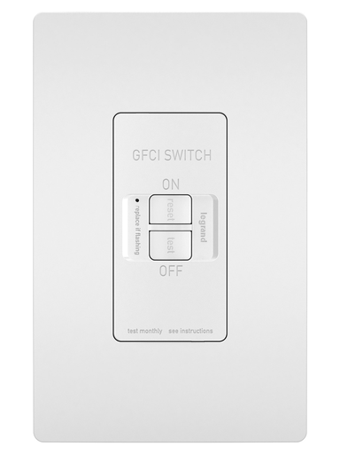 Mayer-DDS-radiant® Dead Front 20A Duplex Self-Test GFCI Receptacles with SafeLock® Protection, White-1