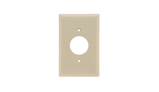 Product image for Pass & Seymour SPJ7-I 1-Gang 1-Single Receptacle Ivory Smooth Thermoset Plastic Junior-Jumbo Wallplate