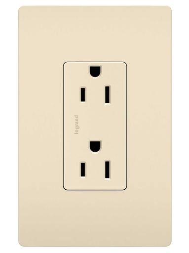 885-LA - radiant® Outlet, Light Almond