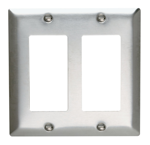 Mayer-DDS-2-Gang 302/304 Stainless Steel Wall Plate, 1 Decorator Opening-1