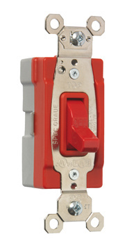 Mayer-DDS-PlugTail® Single Pole 20A Toggle Switch, Red-1