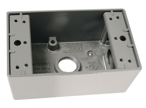 Mayer-DDS-WP BOX 1G 3 HOLE 1/2 WPB23-1