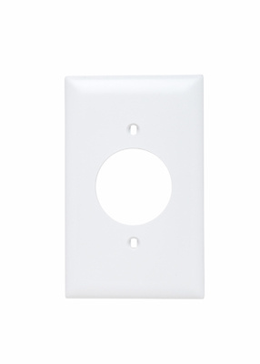 Pass & Seymour TP720-W 1Gang Wall Plate, 1.5938" Power Outlet Receptacle, Nylon, Standard - White