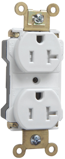 Mayer-DDS-PlugTail® Industrial Extra Heavy Duty Spec Grade Tamper-Resistant Receptacles, 20A, 125V, White-1