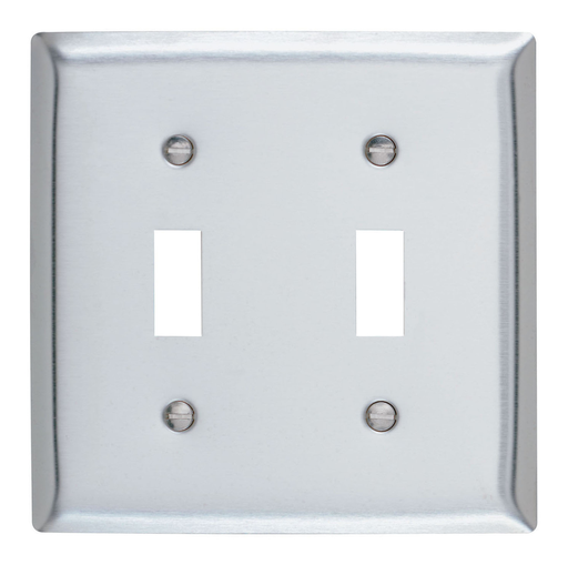Mayer-DDS-2-Gang 302/304 Stainless Steel Wall Plate, Toggle Switch Openings-1