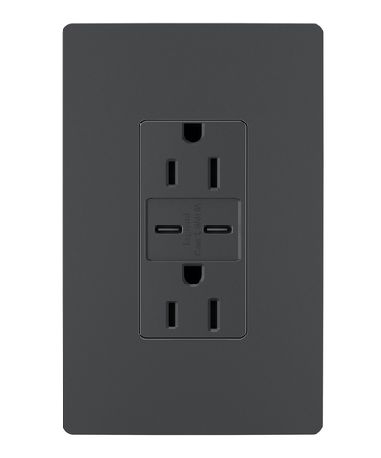 Mayer-DDS-radiant® 15W USB Outlet, Type C, 15A, Tamper-Resistant, Graphite-1