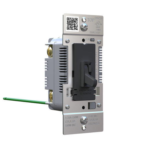 TSDL153PBK - Trademaster Toggle Slide LED Advanced Dimmer, Black