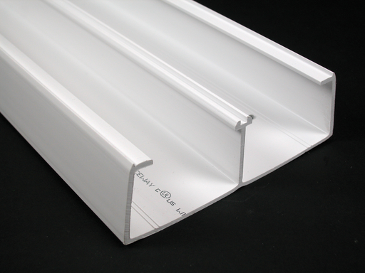 Mayer-DDS-Wiremold 5400 Series Two Compartment Raceway Base, Ivory-1