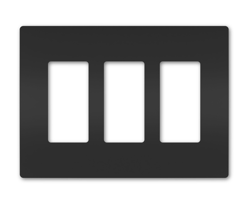 RWP263BK - radiant® 3-Gang Screwless Wall Plate