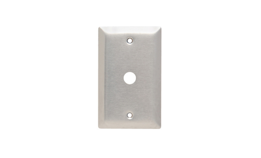 Mayer-DDS-1-Gang 302/304 Stainless Steel Wall Plate, 0.53-in Diameter Round Opening-1