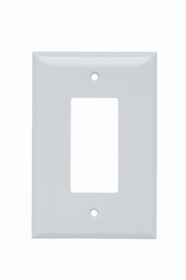 SPO26-W - Jumbo 1-Gang Thermoset Wall Plate, 1 Decorator Opening, White