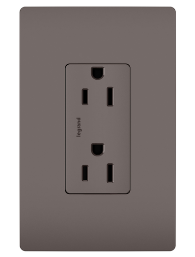 885-TR - radiant® Tamper-Resistant Outlet, Brown