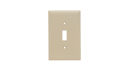 Mayer-DDS-Junior Jumbo 1-Gang Thermoset Wall Plate, 1 Toggle Switch Opening, Ivory-1