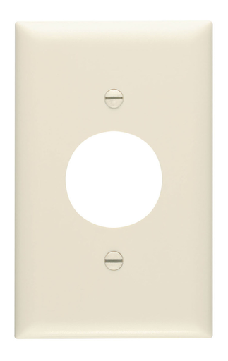 Product image for Pass & Seymour TP7-LA 1Gang Wall Plate, Single Receptacle, Nylon, Standard - Light Almond