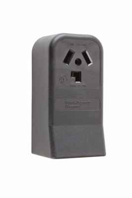 Mayer-DDS-30A 125/250V 10-30R Straight Blade Single Surface Receptacle, 3-Pole, 3-Wire-1