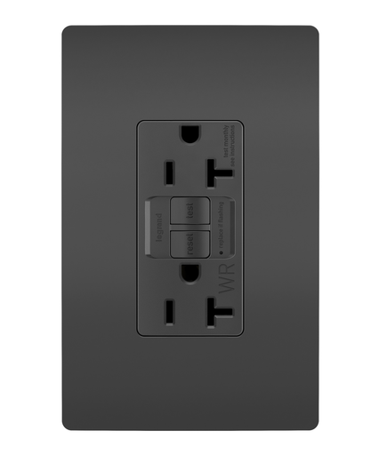Mayer-DDS-radiant® Tamper-Resistant Weather-Resistant 20A Duplex Self-Test GFCI Receptacles with SafeLock® Protection, Black-1