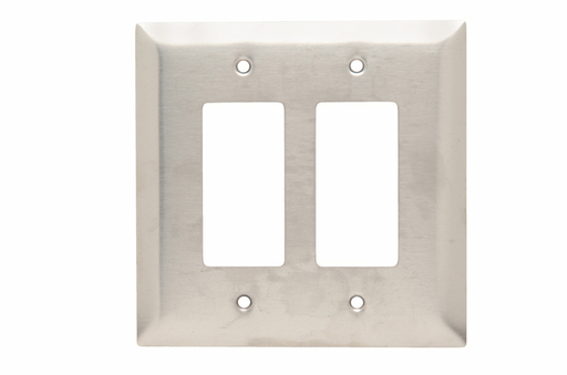 Mayer-DDS-Jumbo 2-Gang 302/304 Stainless Steel Wall Plate, Decorator Openings-1