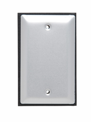 Mayer-DDS-1-Gang Blank Cover, Brushed Aluminum-1