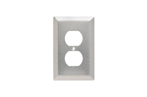 Mayer-DDS-Junior Jumbo 1-Gang 302/304 Stainless Steel Wall Plate, Duplex Receptacle Openings-1