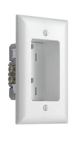 R885TRWCC6 - 15A 125V Recessed Tamper-Resistant Duplex Receptacle, White