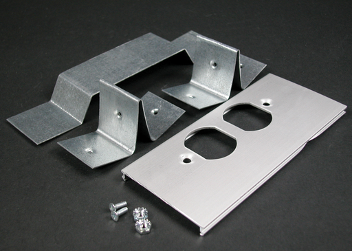 Picture of AL3346DO - AL3300 Offset Duplex Receptacle Cover Plate (For Divided Raceway)