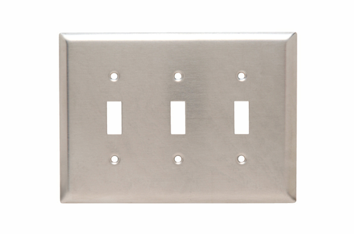 Mayer-DDS-Junior Jumbo 3-Gang 302/304 Stainless Steel Wall Plate, Toggle Switch Openings-1