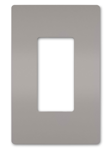 Mayer-DDS-radiant® 1-Gang Screwless Wall Plate, Gray-1