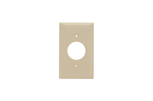 Mayer-DDS-1-Gang Thermoset Wall Plate, Single Receptacle Opening, Ivory-1