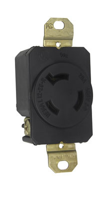 Product image for Pass & Seymour L1220-R Turnlok Receptacle, 3wire, 20A 3phase 480v