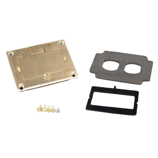 828GFITC - Omnibox® Rectangular Brass GFI Cover Plate