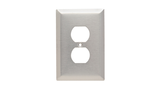 Mayer-DDS-Jumbo 1-Gang 302/304 Stainless Steel Wall Plate, Duplex Receptacle Opening-1