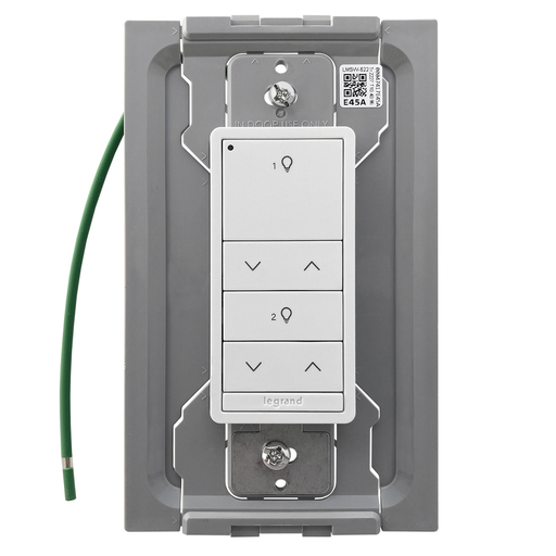 LMSW-622-S-W - DLM Wireless Slim Switch, 2B 2R, White