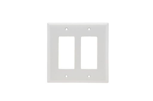Mayer-DDS-Junior Jumbo 2-Gang Thermoset Wall Plate, 2 Decorator Openings, White-1