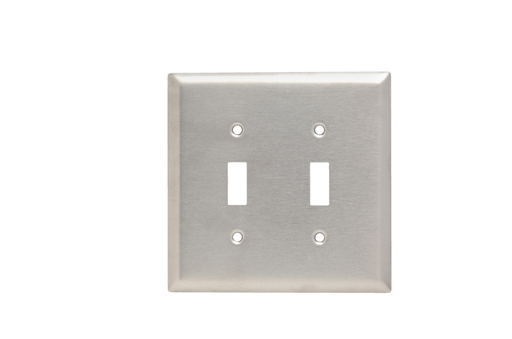 Mayer-DDS-Junior Jumbo 2-Gang 302/304 Stainless Steel Wall Plate, Toggle Switch Openings-1