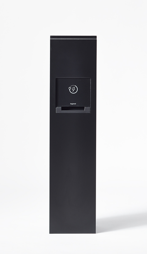 Mayer-DDS-Charging Station, 2-Gang, (1) Duplex GFCI, (1) 4-Port USB-A Outlet - Black-1