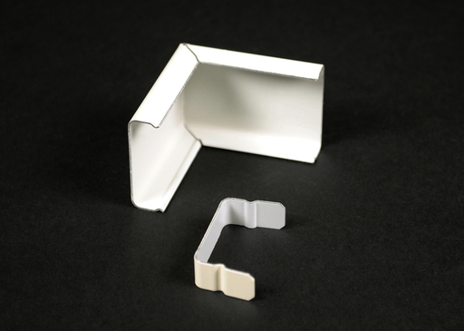 Product image for Wiremold V2018C 1-7/8" Ivory Steel External 1-Channel Elbow Cover