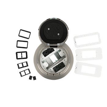 6ATC2PSN - 6IN PREWIRED SURF STYLE ASSEMBLY SN SATIN NICKEL